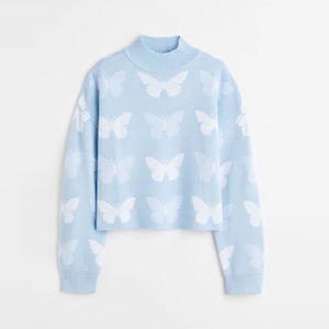 Vente en gros 600g pull à col rond pour femmes pull pour femmes tissu tricoté sérigraphie pulls respirants à bas prix - Product Image 6