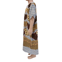 Vestido informal Vintage para niñas de 3 a 7 años Patrón lindo y modelo Cuello cuadrado de verano con volantes