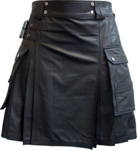 Kilts en cuir pour hommes à faible quantité minimale de commande-Vente directe d'usine de service OEM sur mesure de haute qualité - Product Image 6
