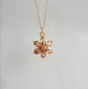 Collier de luxe en zircon champagne, certifié GIA, coupe en goutte d'eau, argent 925, style vintage, charme mignon, cadeau pour elle - Product Image 3