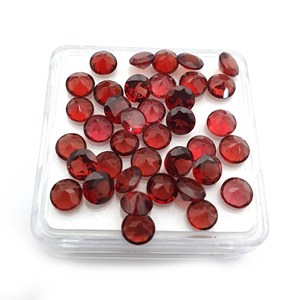 โกเมนธรรมชาติตัดเป็นจำนวนมากอัญมณีหลวม100ชิ้น2-5มม. ทำเครื่องประดับอัญมณีสีแดงพลอยหลวมหินคุณภาพสูง - Product Image 4