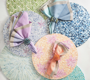 Sous-plat rond en nacre naturelle pour table à manger, tapis de table fait à la main pour événements de mariage et décoration intérieure, fabriqué au Vietnam - Product Image 6