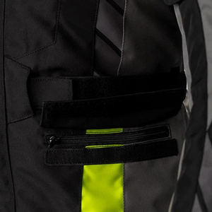 Men's Premium Quality Cordura Printed Sport Protector Motorcycle <b>Jacket</b> Touring Windproof <b>Waterproof</b> Winter Black <b>Grey</b> Yellow - Product Image 4