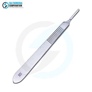 Surgical Scalpel Handle Stainless Steel Reusable Manual CE Certified Class II <b>Medical</b> Instrument for Precise Cutting Procedures - Product Image 1