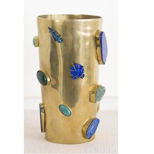 Vase décoratif en métal pour la décoration de la maison |   Vase à fleurs moderne en laiton pour table de salon et décoration intérieure - Product Image 1