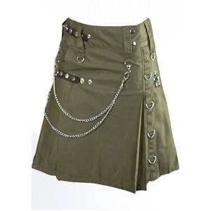 Kilt utilitaire traditionnel écossais des Highlands pour femmes-Matériau personnalisable/Couleur/Tissu quantité minimale de commande bas 20 pièces - Product Image 4