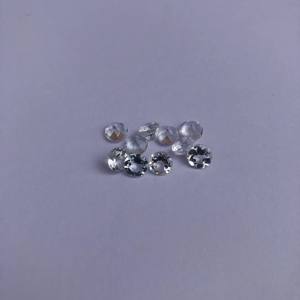 Piedra de topacio blanco Natural de 6mm, fabricante de piedras preciosas semipreciosas sueltas redondas facetadas, proveedor a precio de fábrica de La India 2025 - Product Image 1
