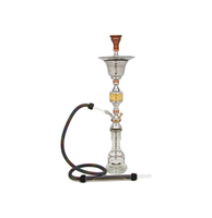 Chicha FALAH HH 147 Moderne et Durable, Finition Aluminium, Double Tuyau, Options Personnalisées Élégantes, Effet Miroir - Meilleures Ventes