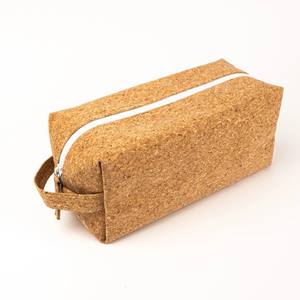 กระเป๋าเครื่องสำอางจุกไม้ก๊อกซิปเป็นมิตรกับสิ่งแวดล้อมสำหรับอุปกรณ์อาบน้ำและอุปกรณ์เดินทาง - Product Image 3