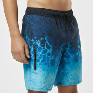 Shorts de bain pour hommes personnalisés, très vendus, 100% polyester, respirant, séchage rapide, anti-UV, imperméable, service OEM, impression numérique - Product Image 3