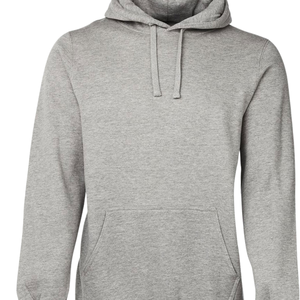 Sweat-shirt à capuche gris unisexe en molleton de coton uni, sweat-shirt à capuche décontracté d'hiver, streetwear, coupe régulière, fabrication en gros - Product Image 5