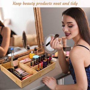 Utensil Organizer Silverware Drawer Organizer - Bamboo Flatware <b>Caddy</b> Cutlery Holder <b>Wooden</b> Storage Boxes Tray - Product Image 6