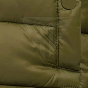 Veste matelassée pour femme en nylon/polyester de haute qualité, séchage rapide, hiver, unie, respirante, imperméable, à capuche tricotée, personnalisable en ligne - Product Image 2