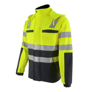 Chaqueta de trabajo de seguridad para hombre, uniforme industrial duradero reflectante de alta visibilidad, chaqueta protectora de construcción para exteriores - Product Image 2