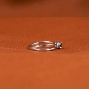 18KT Solid Gold Engagement <b>Ring</b> Natural Diamond Gold Plated Certified New Classic Trendy Style Natural Cut Engagement <b>Ring</b> - Product Image 5