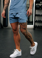 Shorts de sport pour hommes de 6 pouces avec poche zippée, respirant, pour la course à pied, avec doublure en maille intérieure, taille élastique pour l'entraînement physique