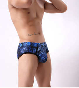 Strings légers pour hommes Respirant Sexy Style Low-Rise Boxer Impression personnalisée Tricoté à pointe dorée pour les fêtes Nuit/Tenue décontractée - Product Image 5