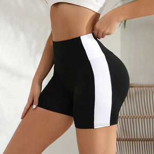 กางเกงขาสั้นผ้าสแปนเด็กซ์สำหรับผู้หญิงเอวสูงนุ่มระบายอากาศได้ดีมีเชือกผูกออกแบบได้ตามต้องการ - Product Image 5