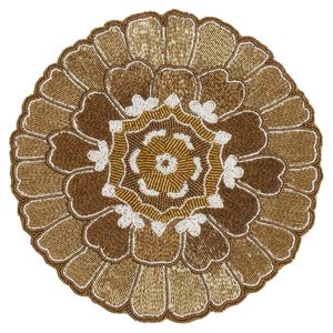 Napperons perlés ronds fabriqués à la main pour table à manger mariage décoration de noël fêtes de famille coureurs à haute vente - Product Image 3