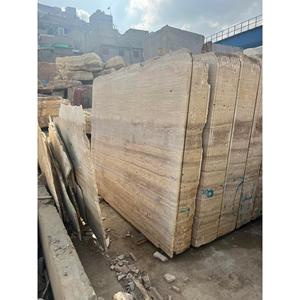 Azulejo de mármol natural de losas travertinas de corte cruzado Premium para diseño de interiores - Product Image 2