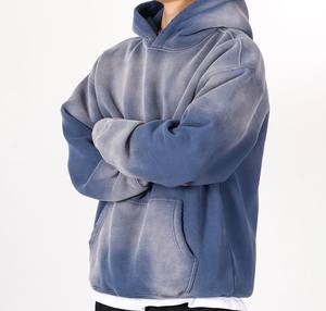 Sudaderas con capucha orgánicas personalizadas con lavado ácido informal para hombre, el mejor precio, venta al por mayor, básicos de algodón sólido 100% para la temporada de invierno, talla 6XL - Product Image 5
