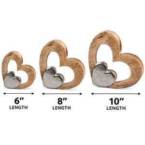 Wholesale Wood and Metal Couple Figurine Inside Heart Shape Frame Romantic Sculpture Home Tabletop <b>Decor</b> <b>Valentine</b> Gift Ornament - Product Image 4