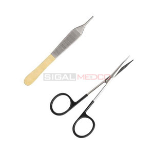 Juego de 14 Piezas de Instrumentos para Blefaroplastia, Cirugía Plástica de Párpados, Acero Inoxidable Alemán de Alta Calidad, Herramientas Quirúrgicas Manuales - Product Image 5