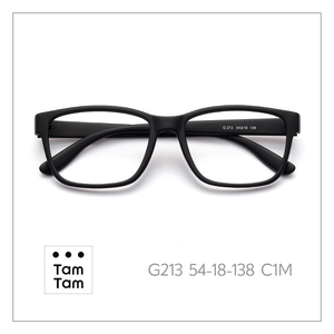 TamTam TR90 Square Anti-Blue Light <b>Eyeglasses</b> <b>Frame</b> Classic Style Black Optical Durable Lightweight Safe Materials No Skin - Product Image 1
