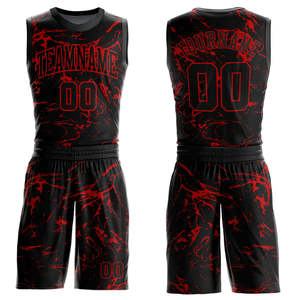 Team Basketball Unisex Custom Made Breathable 100% Polyester Sleeveless <b>Shirts</b> & Shorts All Seasons Basketball Uniform - Product Image 2