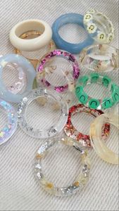 BIJOUX DE MODE BRACELETS ET BRACELETS DE MODE Bracelet DE MODE Tendance Grand Grand Bracelet Exagéré Plusieurs Couleurs Résine Acrylique - Product Image 5