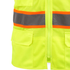 Chaleco de Seguridad Transpirable, Impermeable, de Secado Rápido, de Poliéster de Alta Calidad, Reflectante, de Alta Visibilidad, Protector - Product Image 6