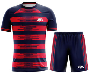 ชุดเสื้อพิมพ์ลายโพลีเอสเตอร์ชุดเสื้อพิมพ์ลายซับลิเมชันต่ำ - Product Image 1