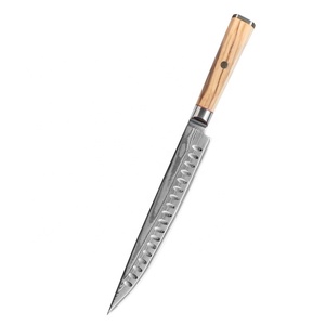 LAMES DE PRESTIGE OEM ODM personnalisées en gros Couteaux de cuisine ambidextres professionnels modernes en acier Damas faits à la main pour lave-vaisselle - Product Image 6