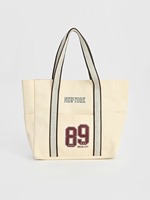 Produsen Tas Tote Kanvas Fashion Custom Print OEM ODM dengan Ritsleting, Tas Belanja Katun Besar, Tas Selempang Kasual