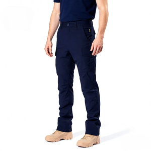 Pantalon tactique droit sportif pour homme, extensible dans les 4 sens, imperméable, coupe-vent, multi-poches, durable, fonctionnel, randonnée, mi-longueur - Product Image 2