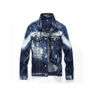 Vente en gros Vêtements Veste en jean épaisse solide personnalisée du fabricant pour hommes avec col montant et poches en polaire - Product Image 2