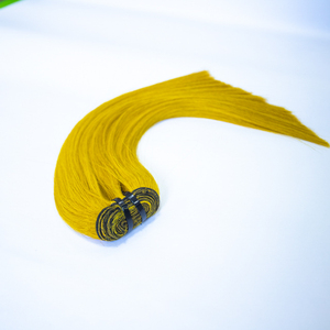 วิกผมคนวาดสองชั้นสำหรับผู้หญิงผิวดำ,ผมต่อแบบเวียดนามสีเหลืองไม่พันกันไม่หลุดร่วง - Product Image 6