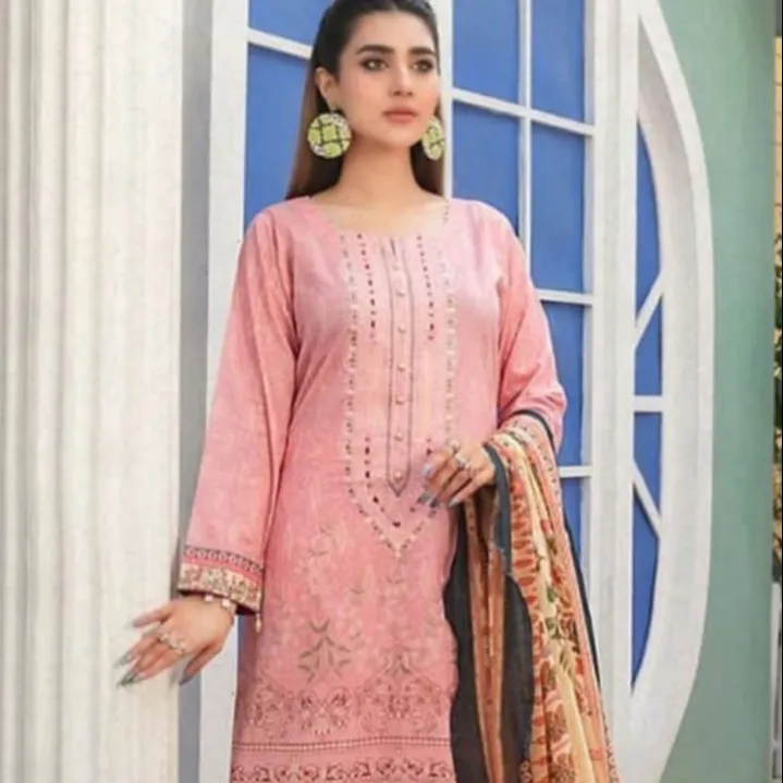 最新のパキスタンのクルティ芝生綿の女性SalwarKameez Designs Ladies Shalwar Kameez 2023