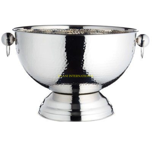 ถังน้ำแข็งไวน์แชมเปญทำด้วยมือทำจากโลหะพร้อมด้ามจับตู้แช่ไวน์เงินแบบเรียบง่ายสำหรับบาร์โรงแรมงานปาร์ตี้และงานแต่งงาน - Product Image 5