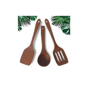 Ensemble de cuillères à servir en bois naturel pour la maison et l'hôtel, pour une utilisation en cuisine, meilleure qualité, fabrication artisanale, ensemble de couverts en bois - Product Image 1