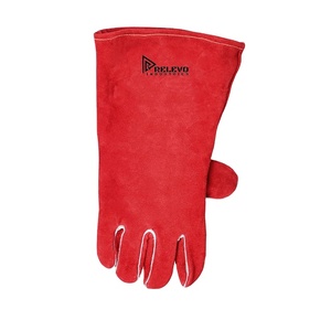 Custom Logo Leather Work Safety Gloves Heat Resistant Welding Gloves for Industrial Mechanical and Factory Use - Product Image 1