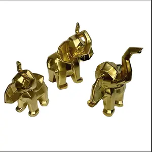 Figura de Elefante de Metal Hecha a Mano de Lujo, Decoración de Interiores con Temática de Playa, Decoración Moderna para el Hogar, Exportaciones Zahid de China - Product Image 2