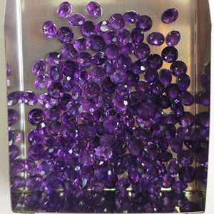 Améthyste africaine naturelle 4MM Ronde Coupe Brillante Meilleure qualité Pierres précieuses en vrac pour la fabrication de bijoux - Product Image 6