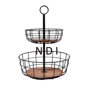 ตะกร้าผลไม้โลหะสำหรับตกแต่งเคาน์เตอร์ห้องครัว - Product Image 1