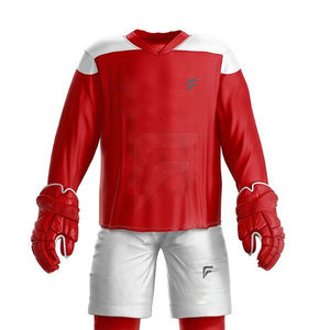 Tenues de hockey sur glace tendance, respirantes, à séchage rapide, anti-humidité, personnalisables, ensembles de vêtements de sport 100% polyester - Product Image 5