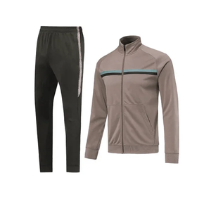 Logotipo personalizado de la marca de moda chaqueta de estilo de chándal ropa de calle chándal de algodón personalizado de los hombres chándales de jogging - Product Image 1