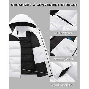 Veste d'hiver matelassée pour femme, tendance et moderne, coupe classique, tissu respirant, coupe-vent, construction isolante - Product Image 6