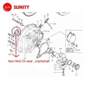 TAIWAN SUNITY Qualité Assurée YSE8 JOINT D'HUILE VILEBREQUIN 104211-02220 pour Yanmar YSE8 Pièce De Rechange - Product Image 1