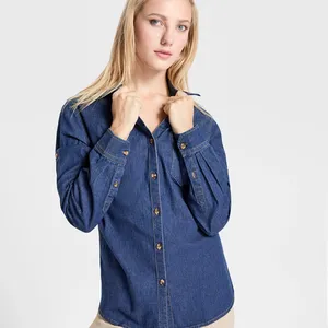 Chemise en jean pour femme Lujan, polos promotionnels, articles promotionnels - Product Image 3