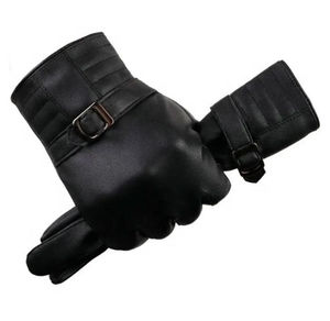 Guantes de Cuero de Moda para Mujer Hechos a Medida, Novedad de Invierno, Guantes de Cuero Vacuno Genuino Resistentes al Viento para Mujer - Product Image 3